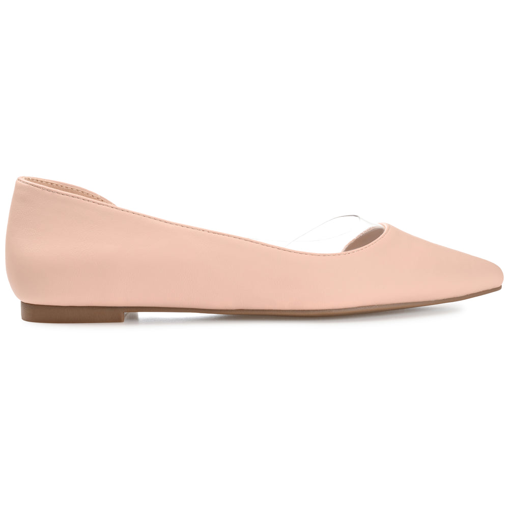 MIKKI D'ORSAY FLATS IN FAUX LEATHER