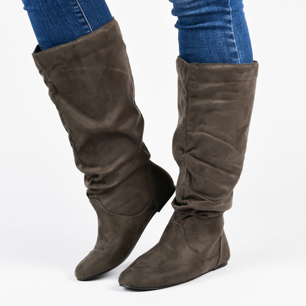 REBECCA KNEE HIGH BOOTS IN WIDE CALF