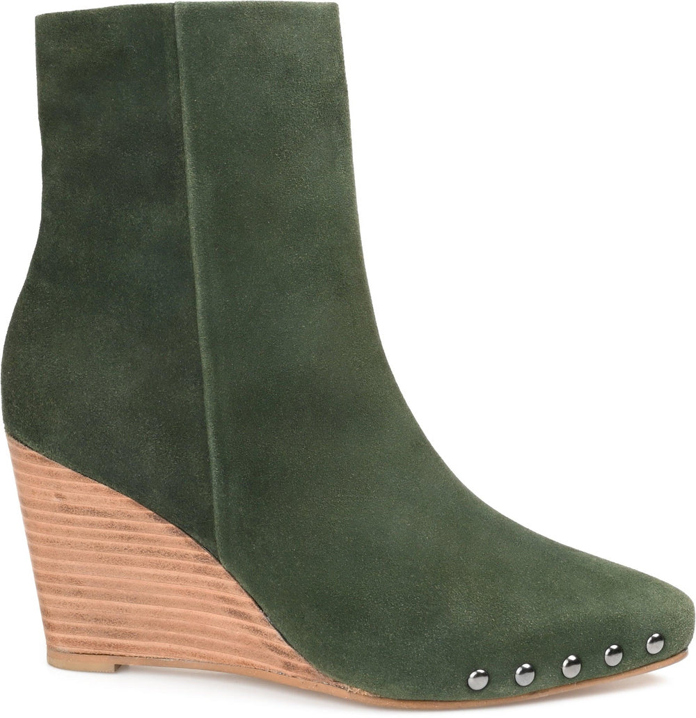 REEYA WEDGE HEELED BOOTIES IN SUEDE