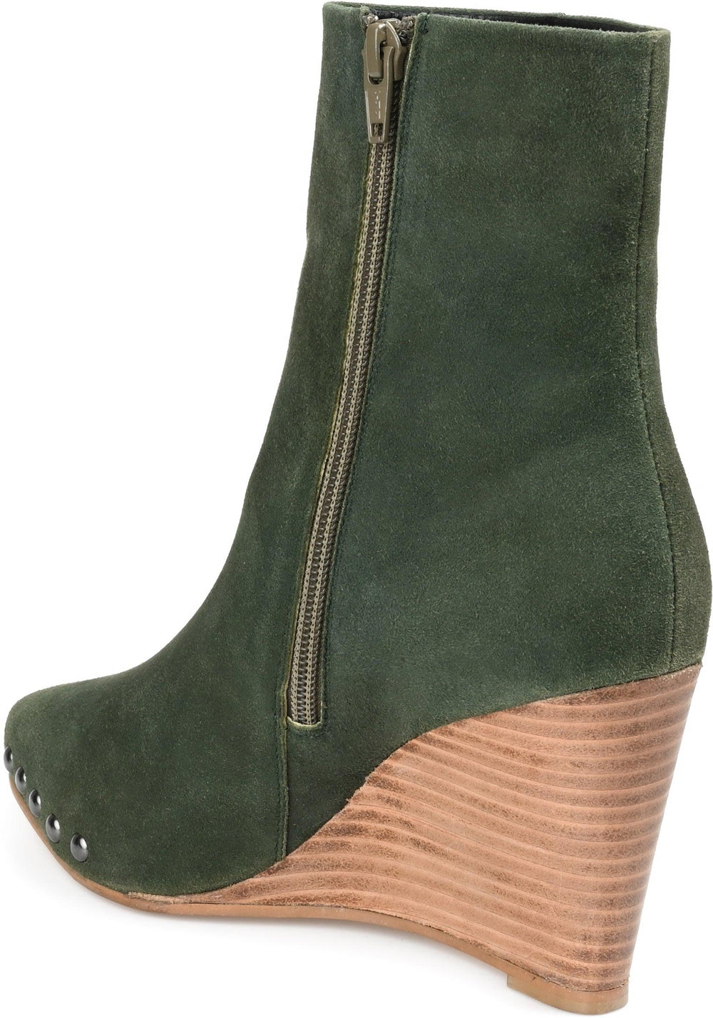 REEYA WEDGE HEELED BOOTIES IN SUEDE