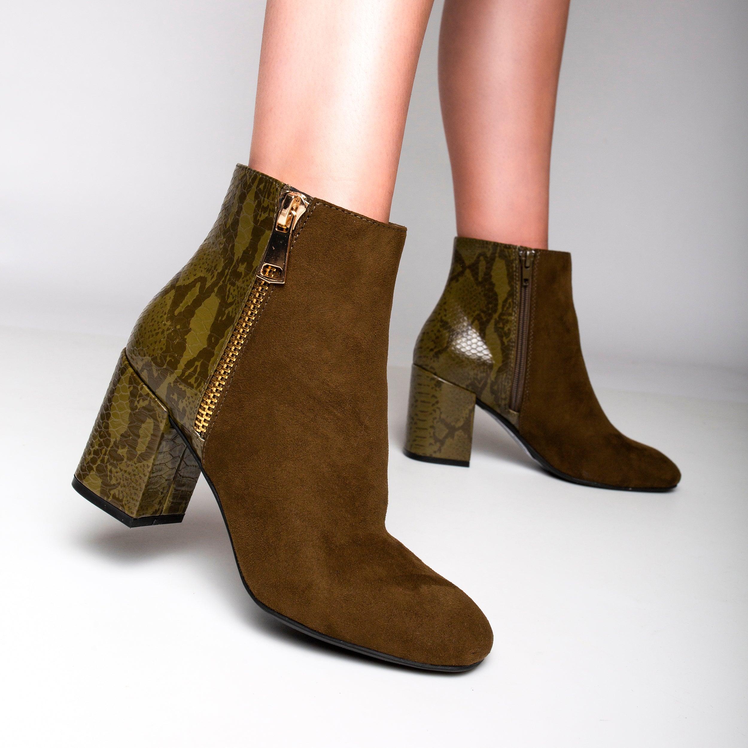 Sarah Bootie | Two-Toned Booties | Collection