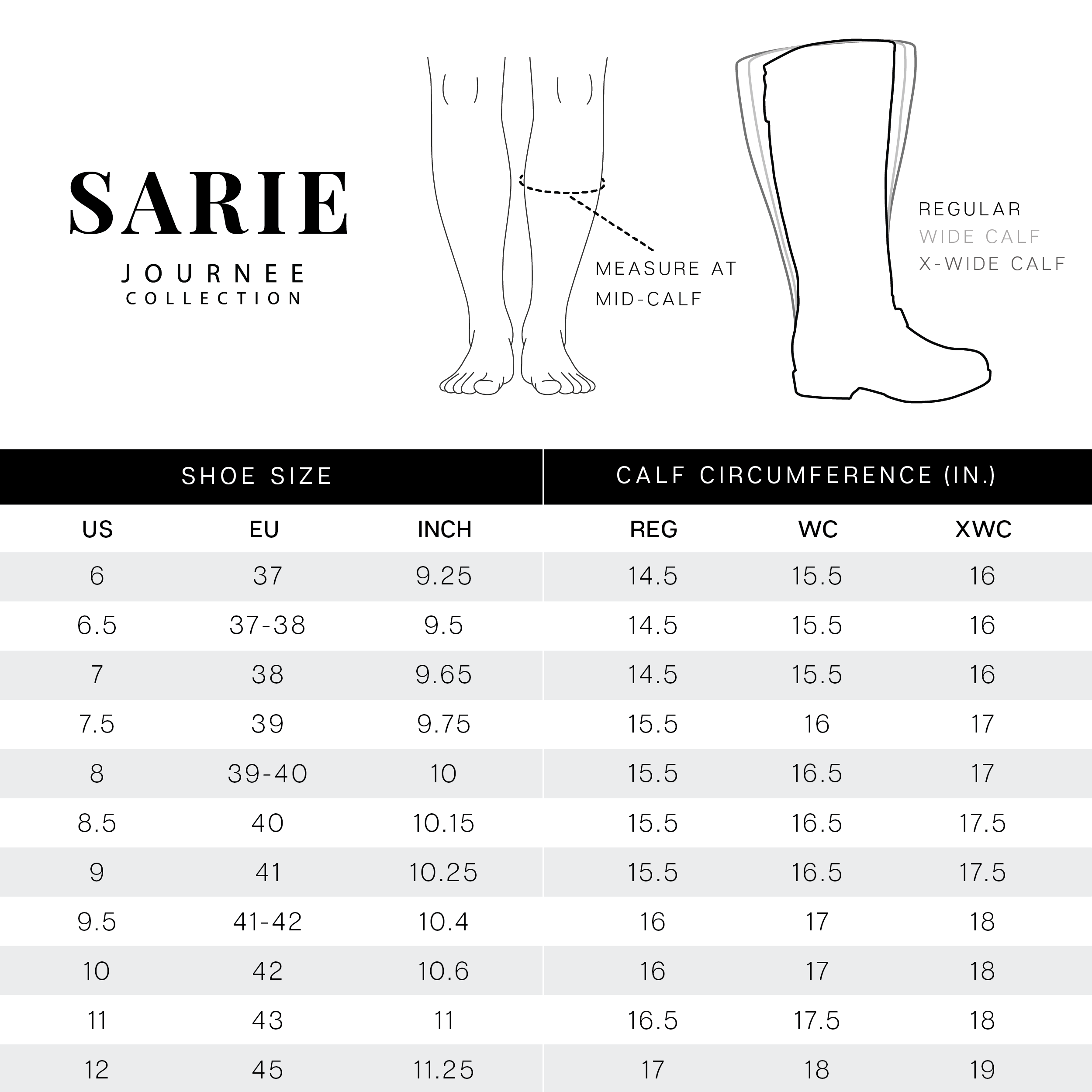 SARIE EXTRA WIDE CALF - Journee Collection