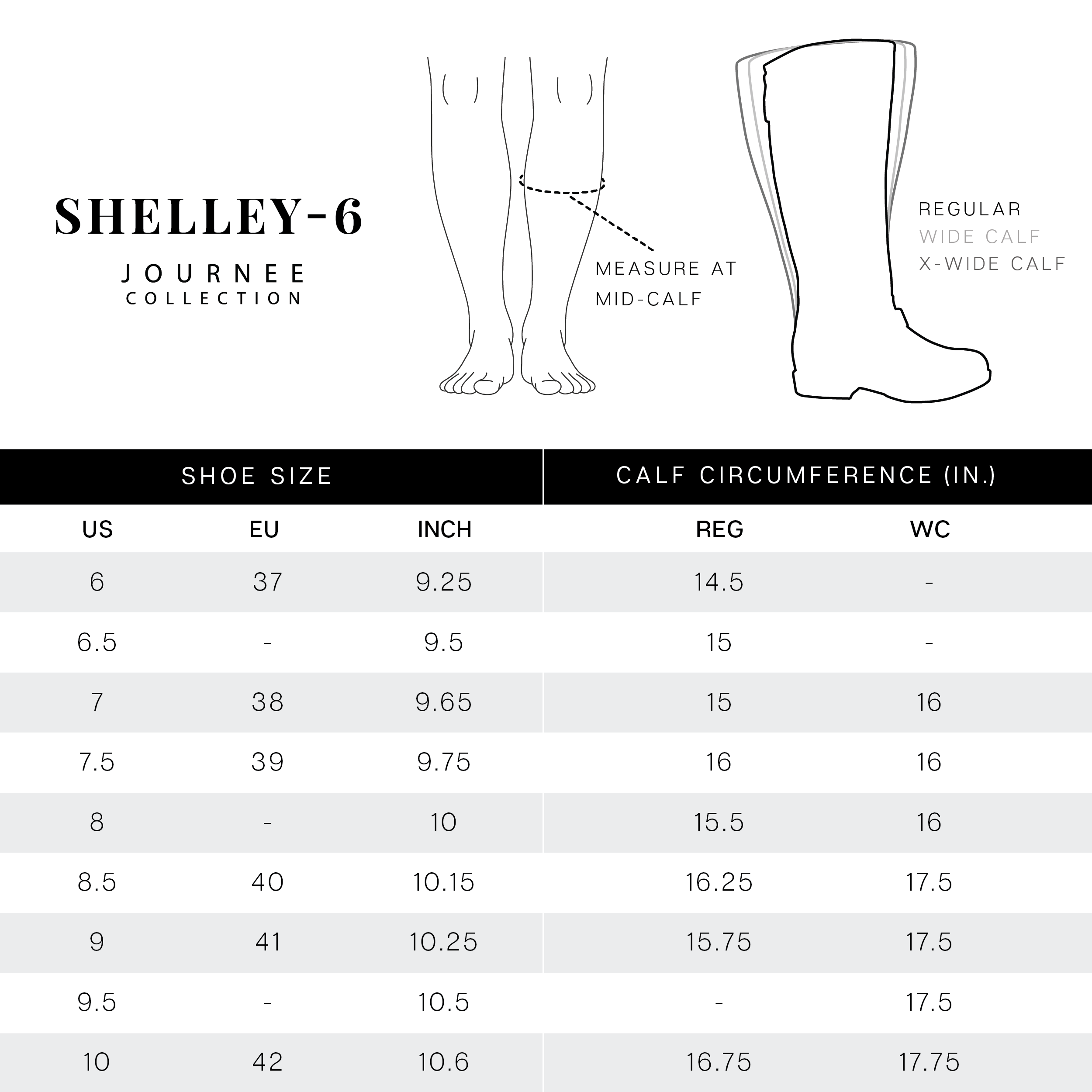 SHELLEY BUCKLES WIDE CALF - Journee Collection