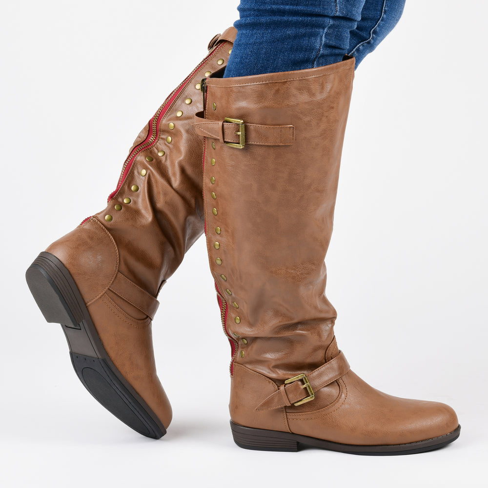 SPOKANE RIDING BOOTS IN WIDE CALF