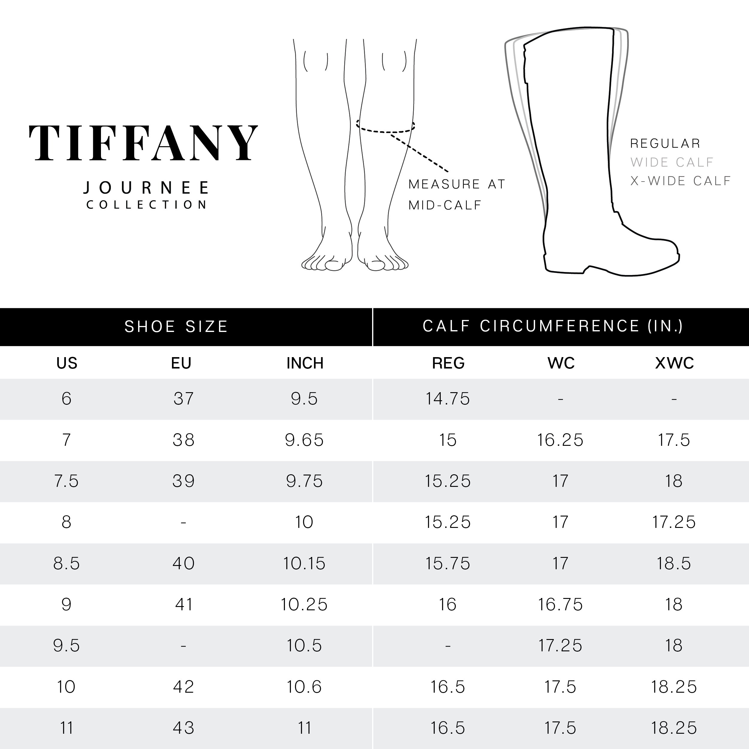 TIFFANY WIDE CALF - Journee Collection
