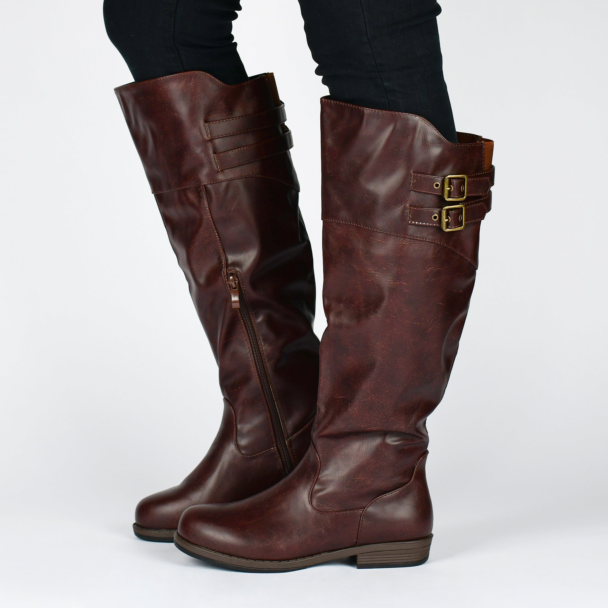 Tori Boot | Women's Double Buckle Boots | Journee Collection