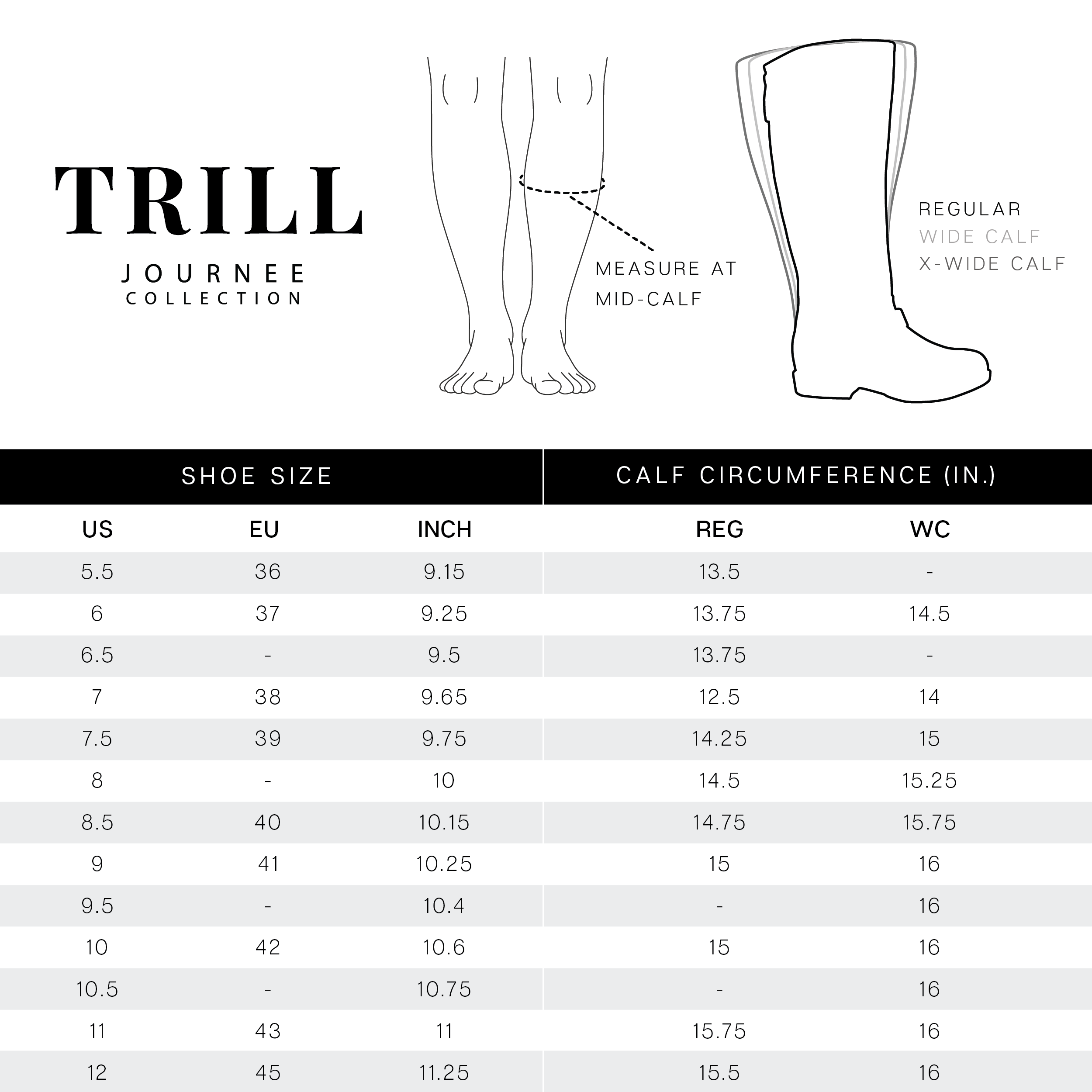 TRILL WIDE CALF - Journee Collection