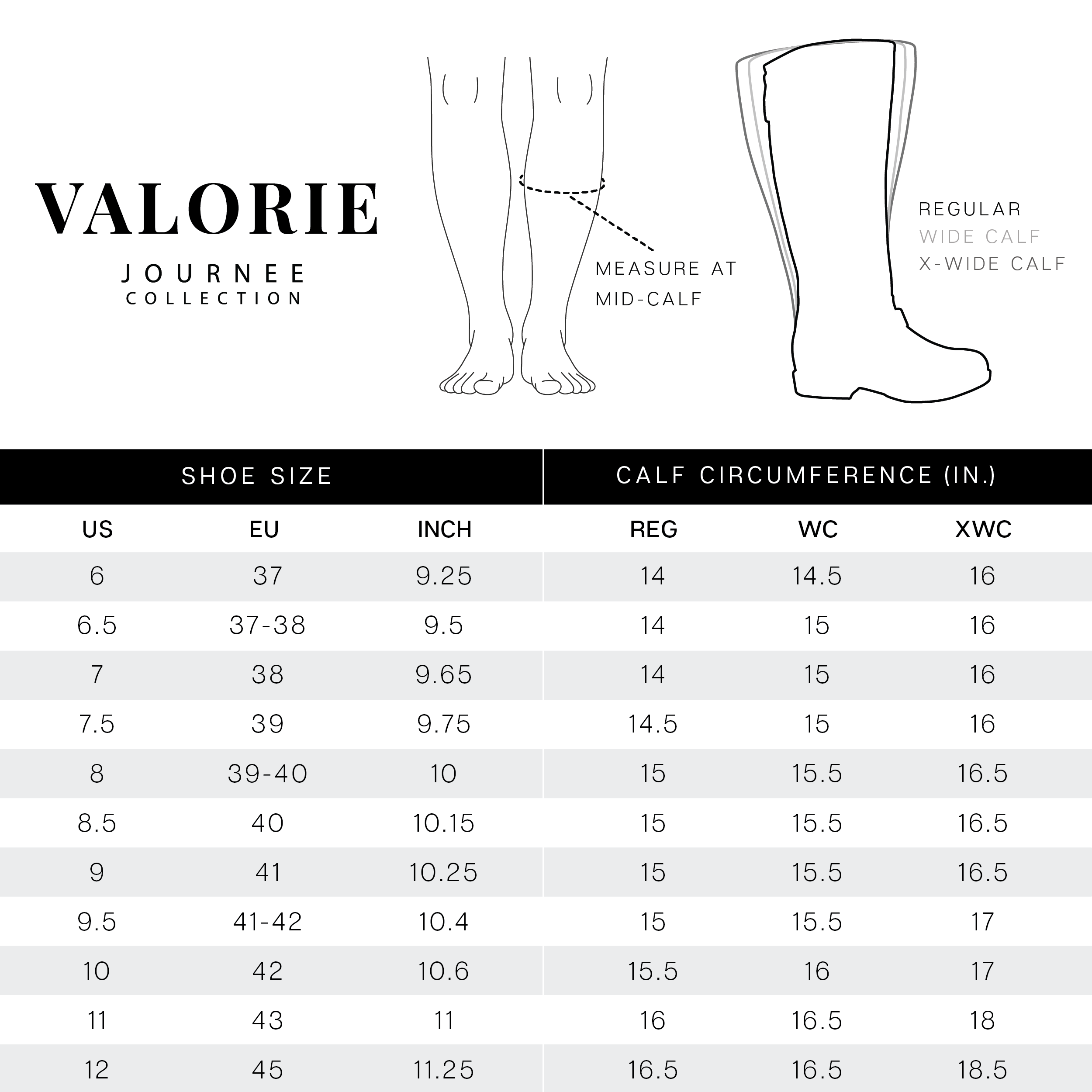 VALORIE EXTRA WIDE CALF - Journee Collection