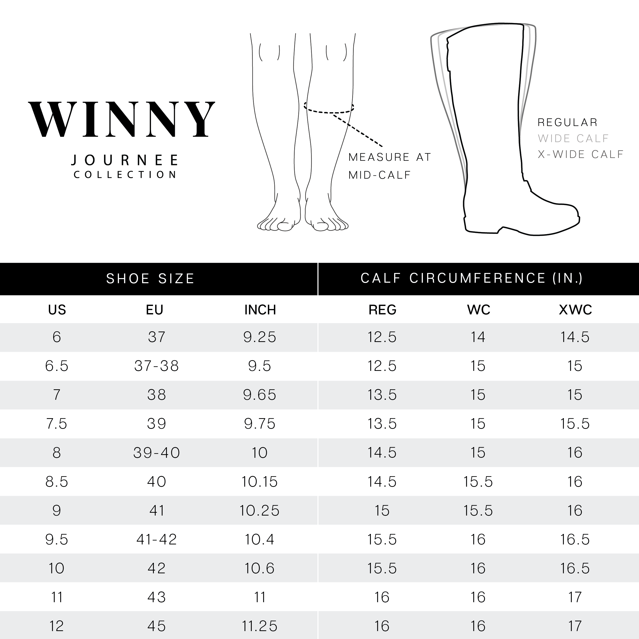 WINNY EXTRA WIDE CALF - Journee Collection