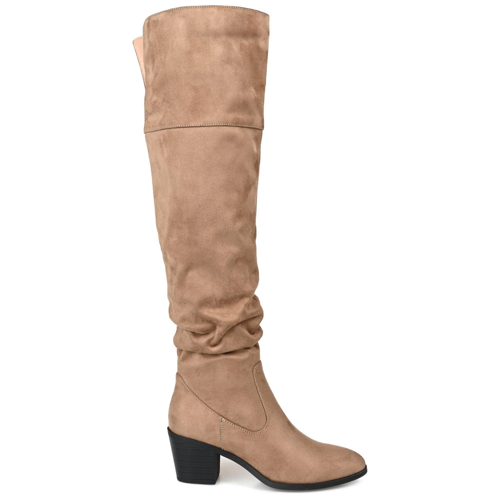 ZIVIA KNEE HIGH BOOTS IN WIDE CALF