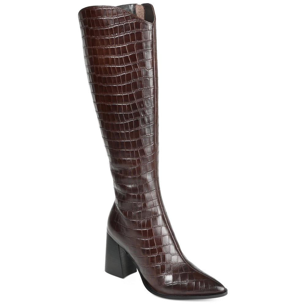 LAILA LEATHER BOOTS IN X-WIDE CALF