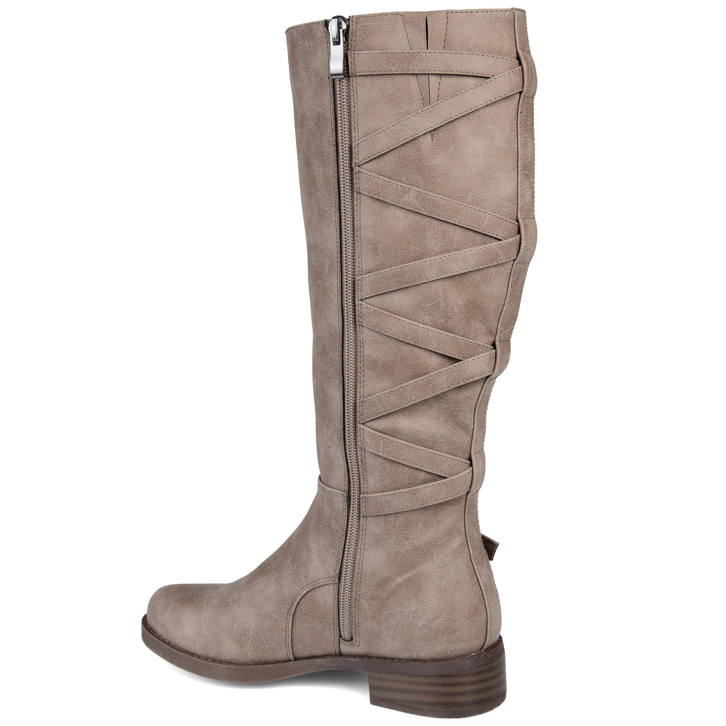 Journee Collection Womens Carly Extra Wide Calf Stacked Heel Riding Boots -  JCPenney
