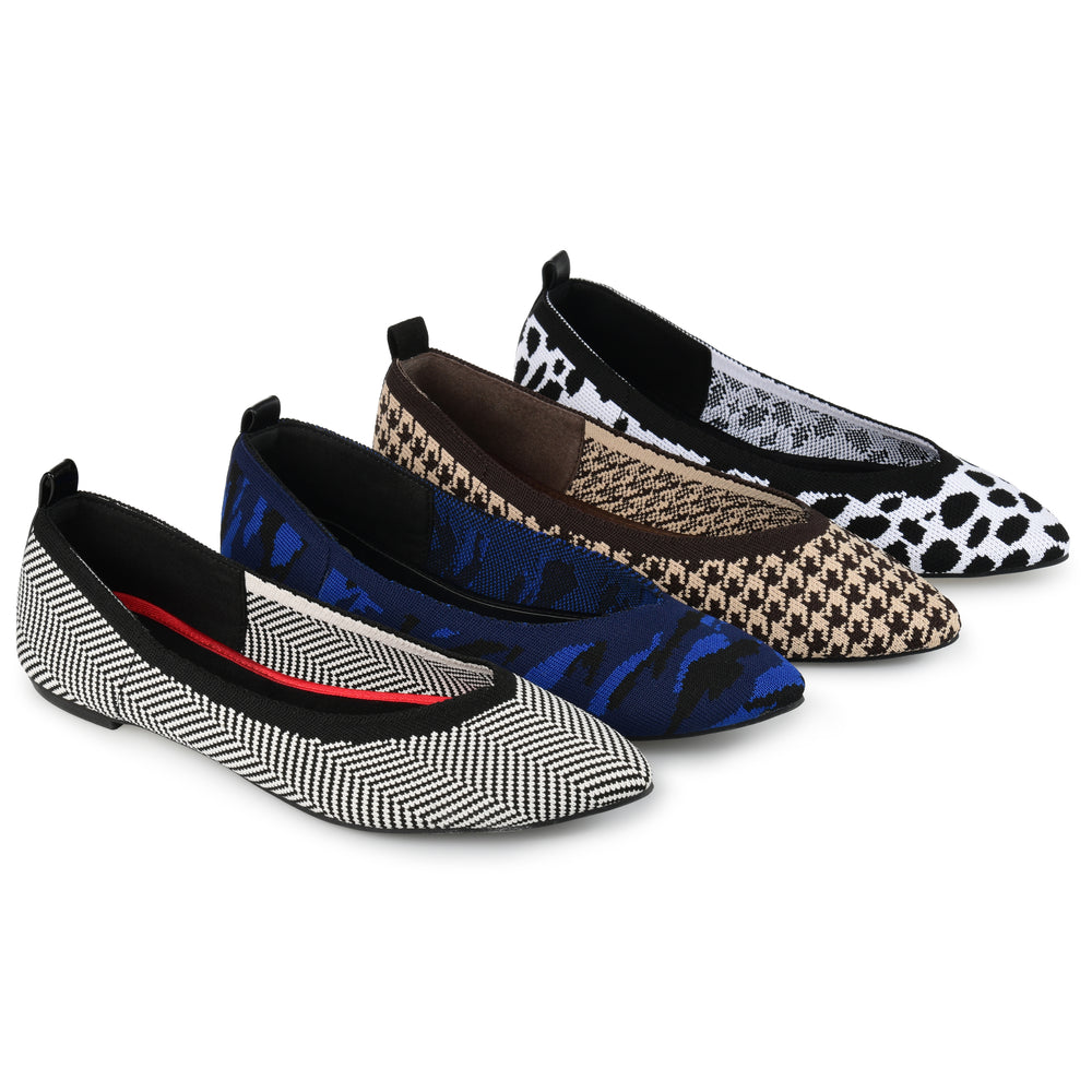 KARISE KNIT FABRIC FLAT IN WIDE