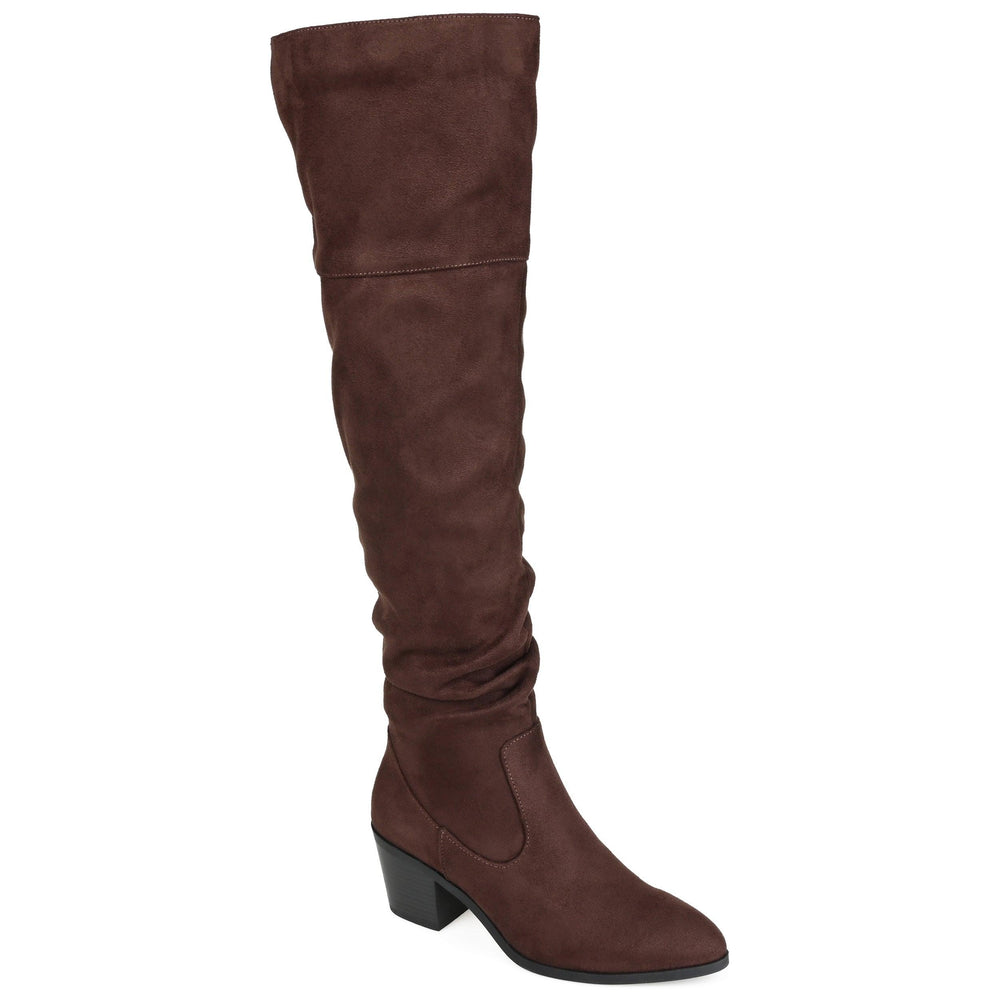 ZIVIA KNEE HIGH BOOTS IN WIDE CALF