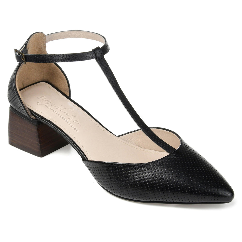 CAMEELA BLOCK HEEL MARY JANES IN LEATHER