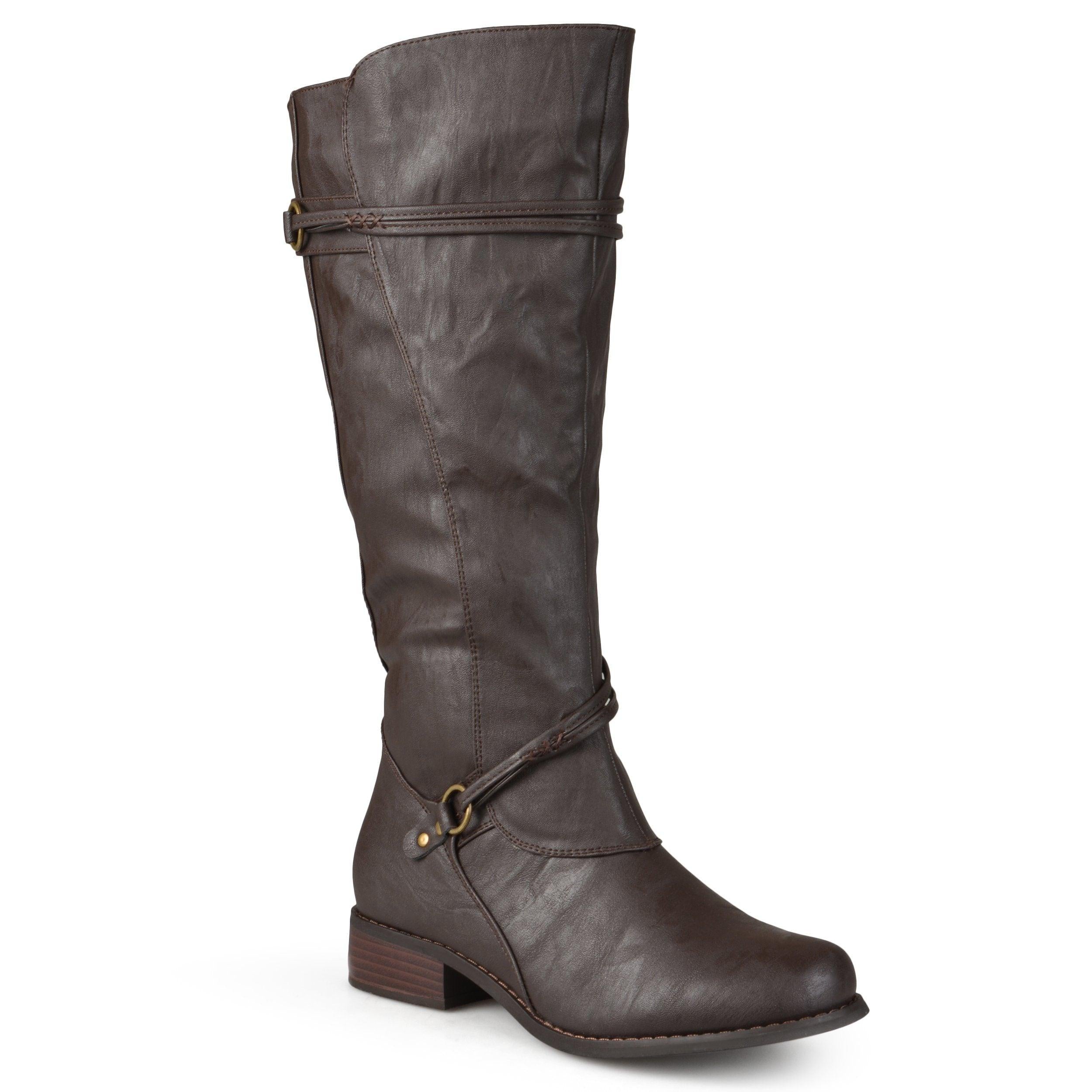 Harley Extra Wide Calf Boots | Faux Leather Boots | Journee Collection