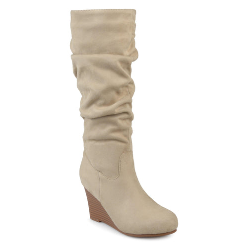 Haze Wide Calf Boot | Women's Wedged Boots | Journee Collection