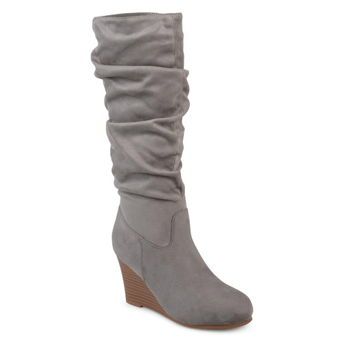 Haze Wide Calf Boot | Women's Wedged Boots | Journee Collection
