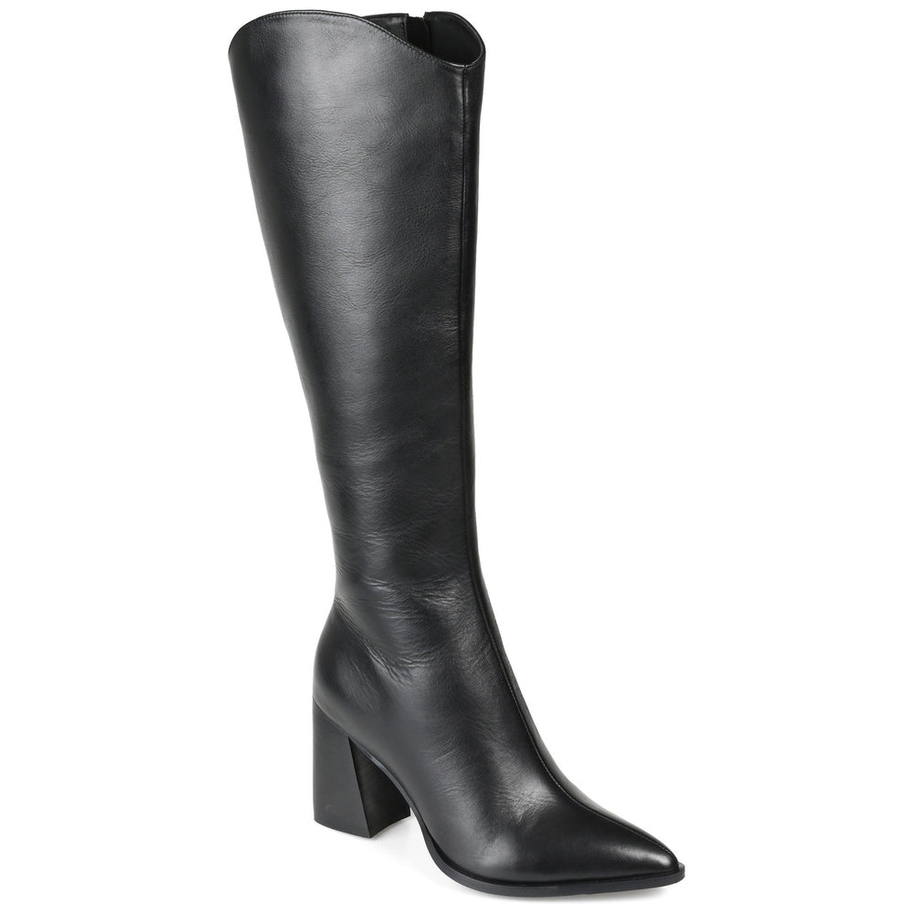 LAILA LEATHER BOOTS IN X-WIDE CALF