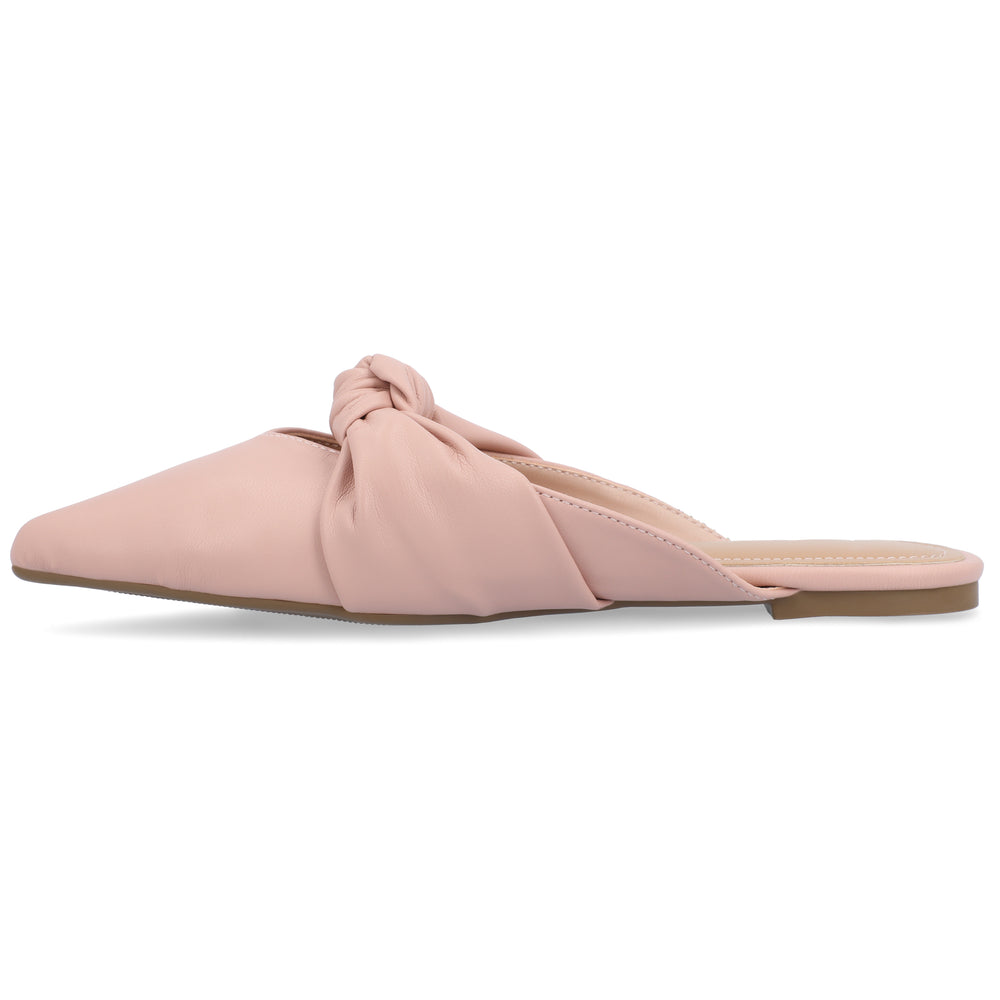 SALINN MULE FLATS IN FAUX LEATHER