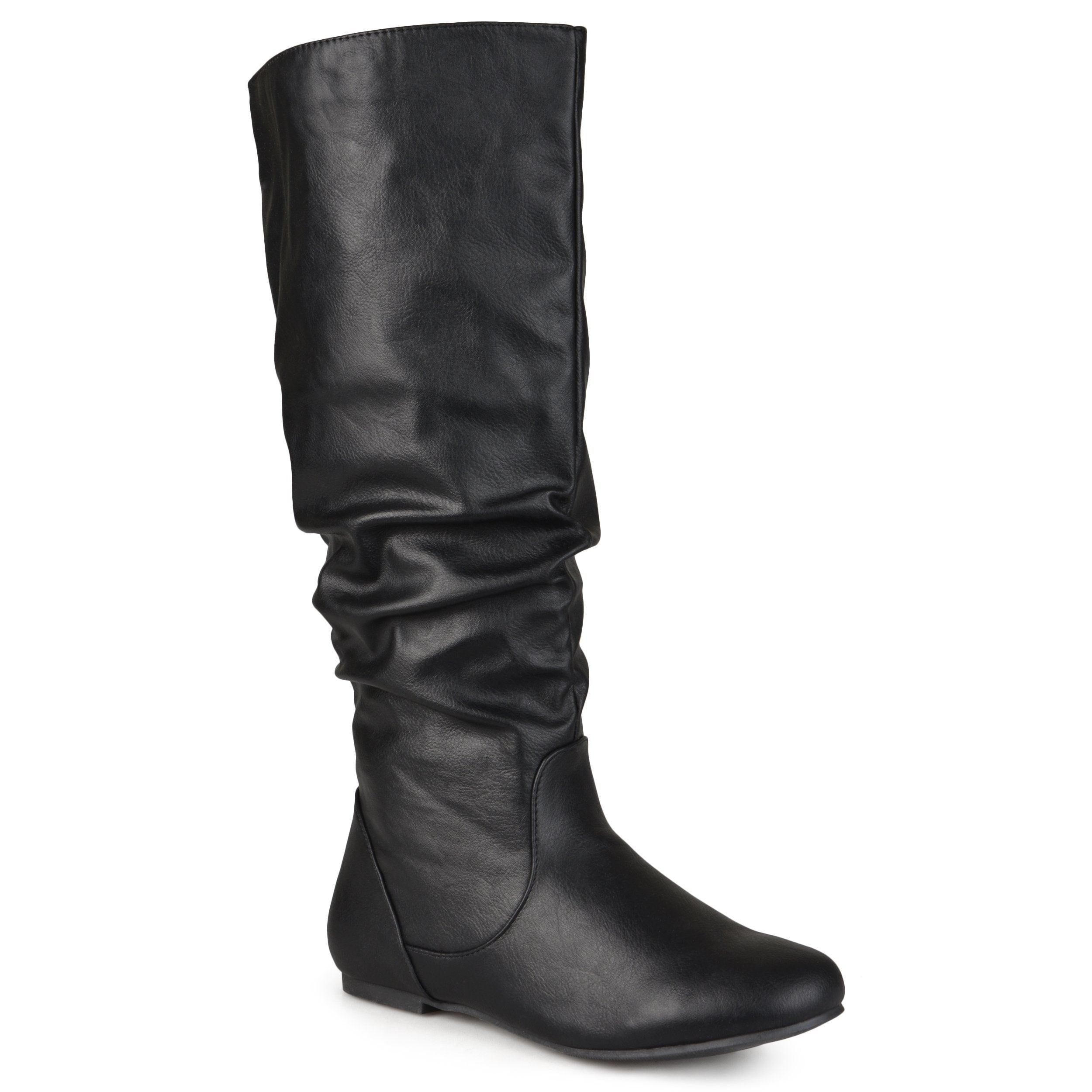 Jayne Extra Wide Calf Booties | Women's Slouchy Boots | Journee Collection