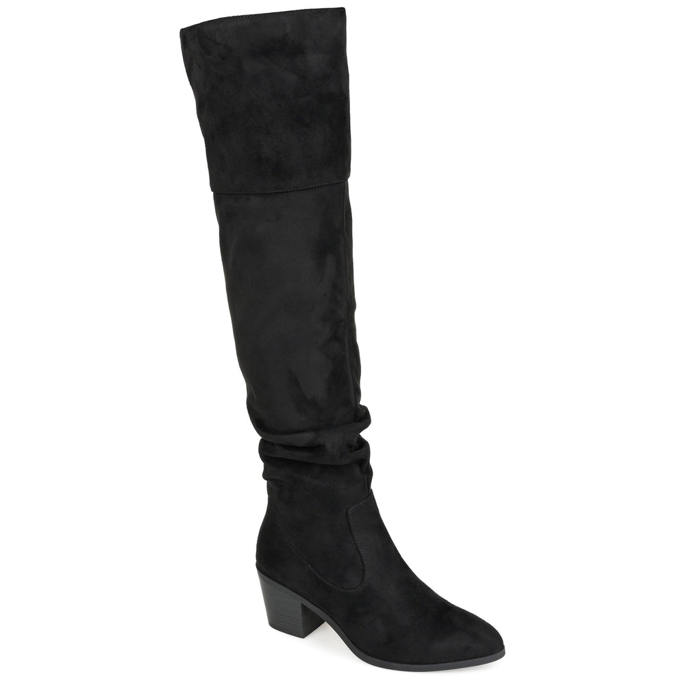 ZIVIA KNEE HIGH BOOTS IN WIDE CALF