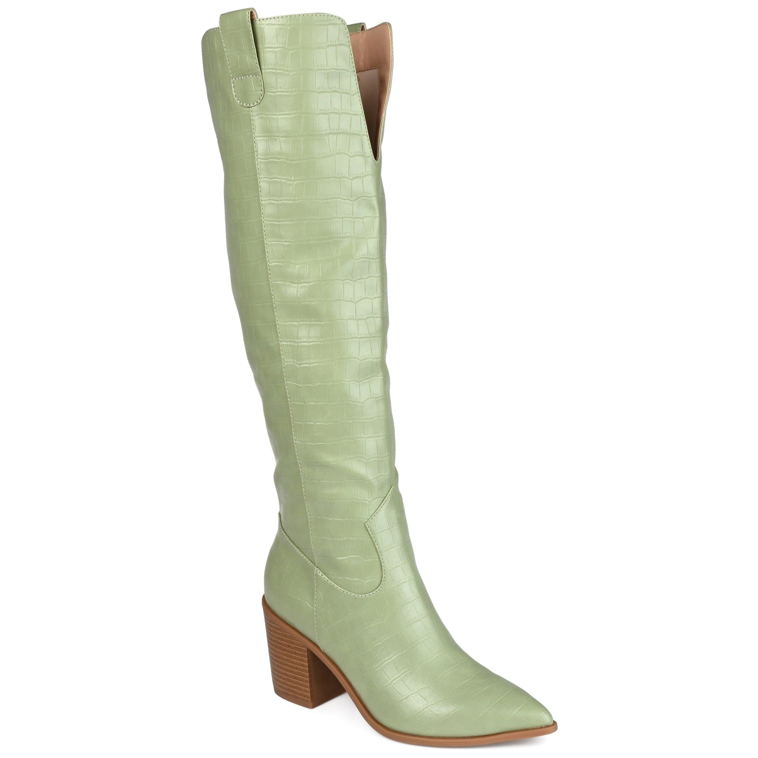 Faux Leather Fabric Calf Lime Green