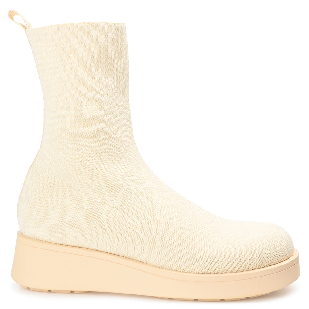 EBBY PLATFORM SOCK BOOT IN KNIT FABRIC