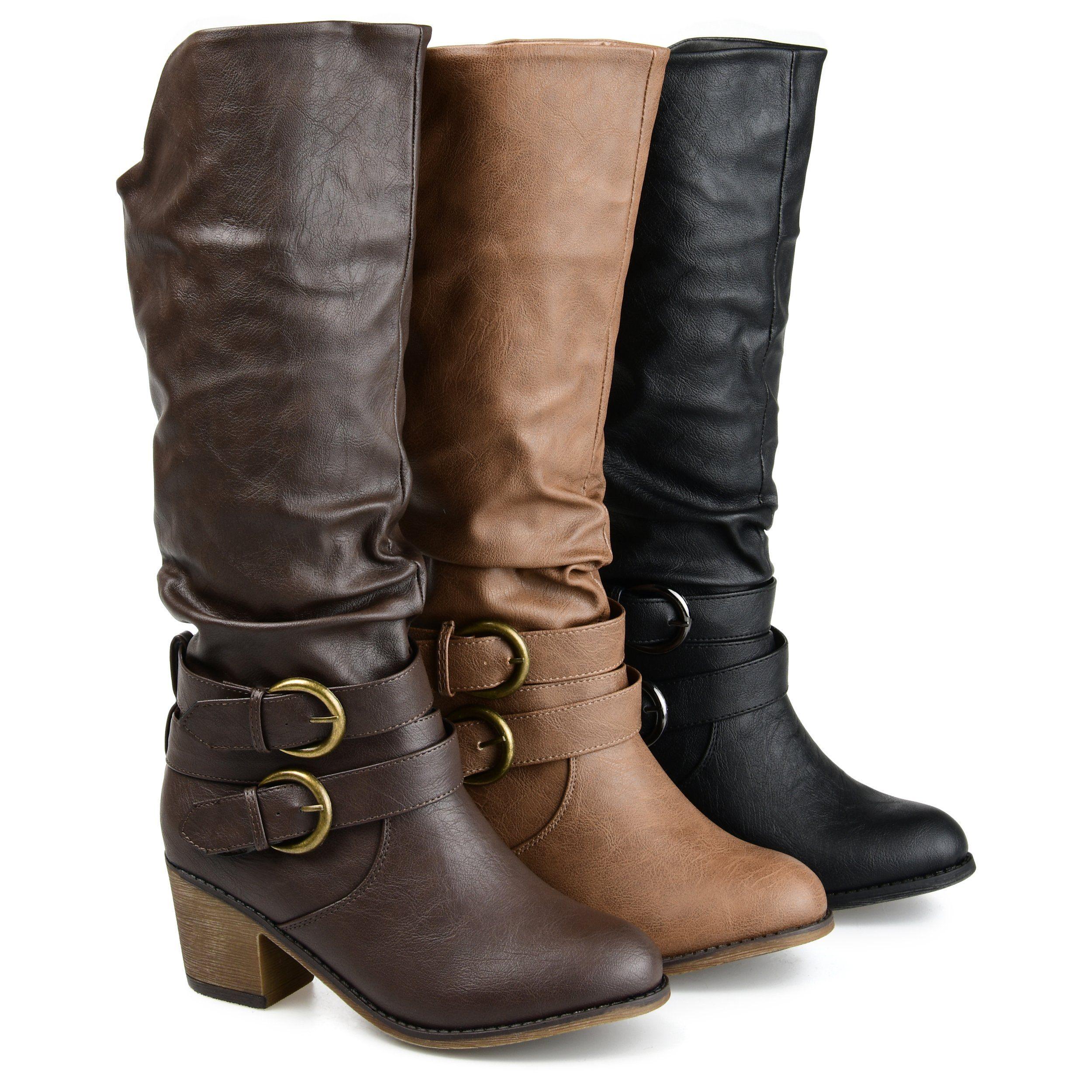 Late Wide Calf Boot | Women's Slouchy Boots | Journee Collection