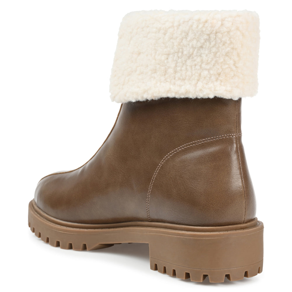 FYNN ZIP-UP BOOTIES IN FAUX LEATHER