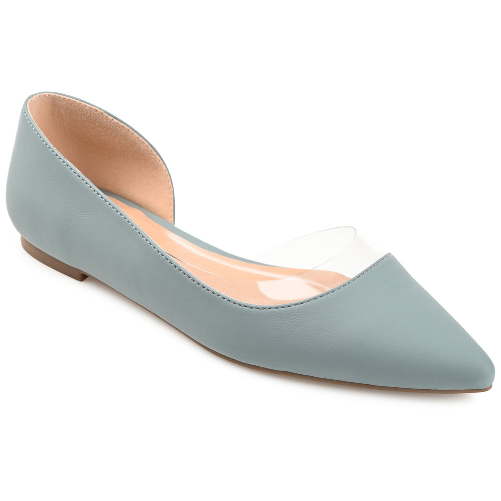 MIKKI D'ORSAY FLATS IN FAUX LEATHER