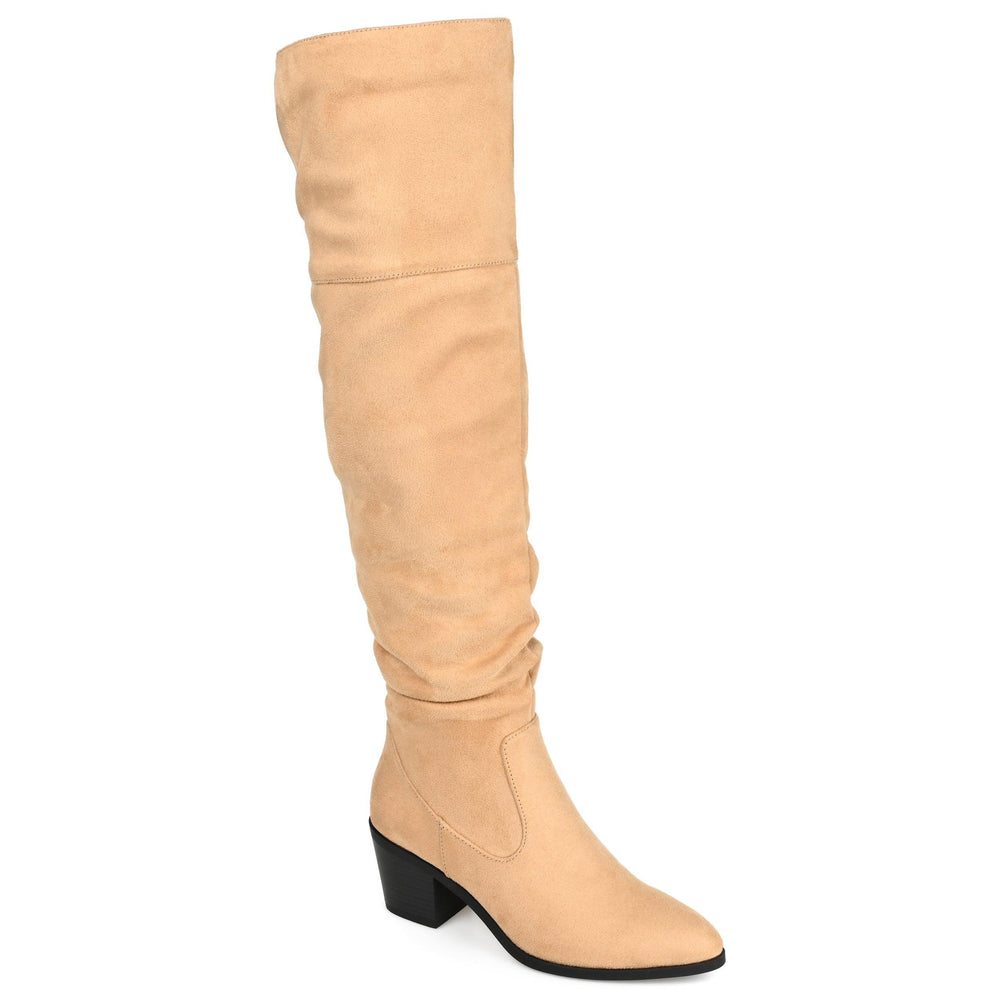 ZIVIA KNEE HIGH BOOTS IN WIDE CALF