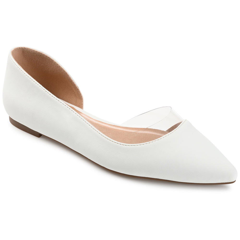 MIKKI D'ORSAY FLATS IN FAUX LEATHER