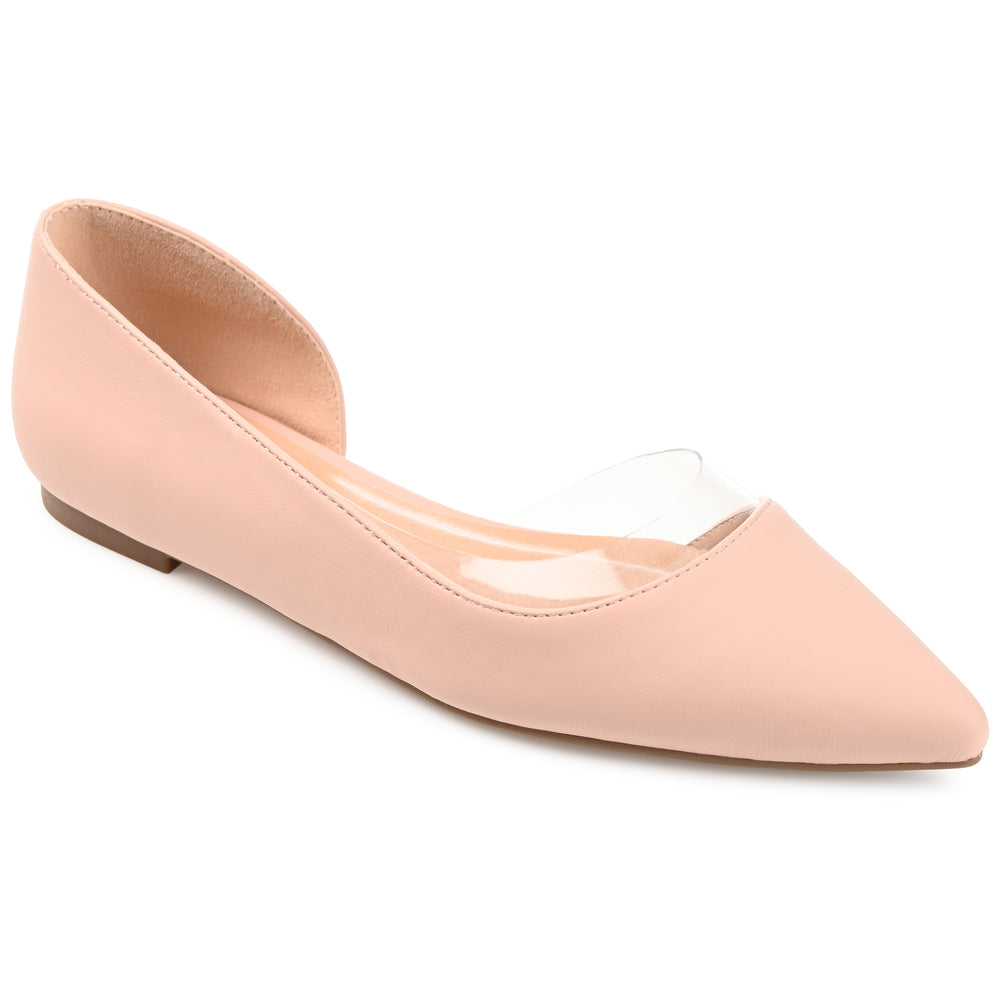 MIKKI D'ORSAY FLATS IN FAUX LEATHER