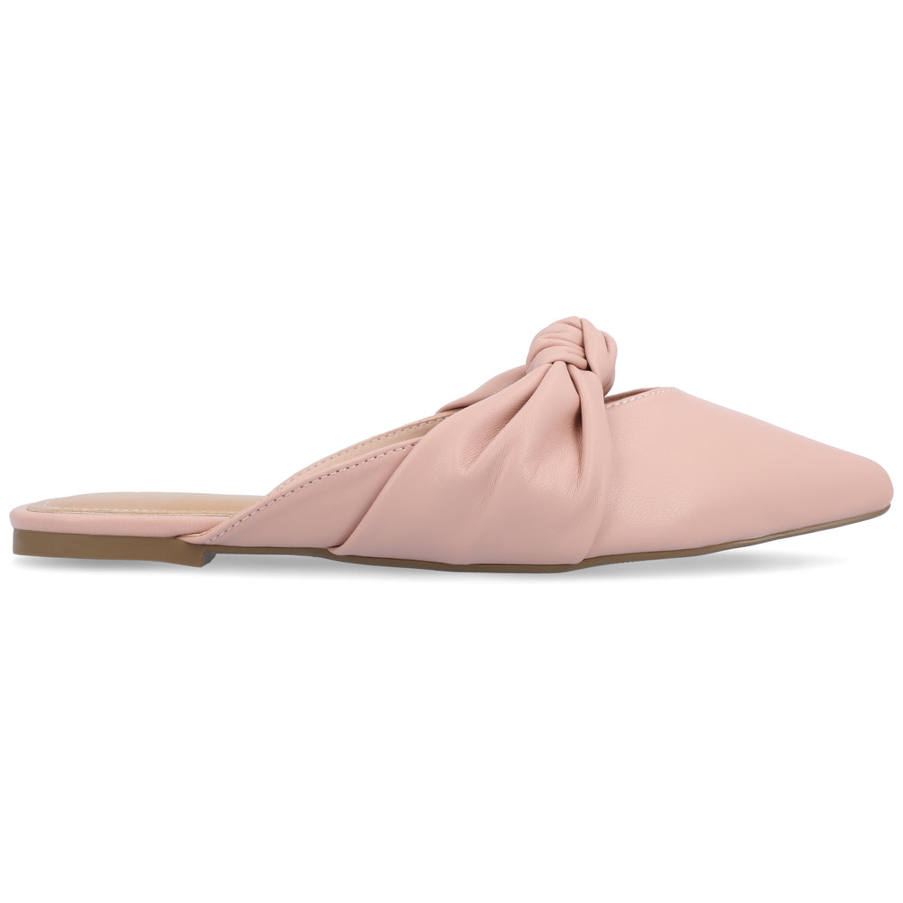 SALINN MULE FLATS IN FAUX LEATHER