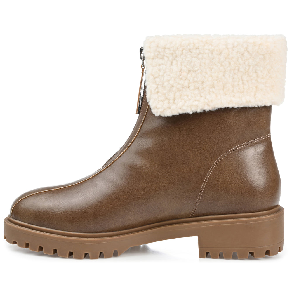 FYNN ZIP-UP BOOTIES IN FAUX LEATHER