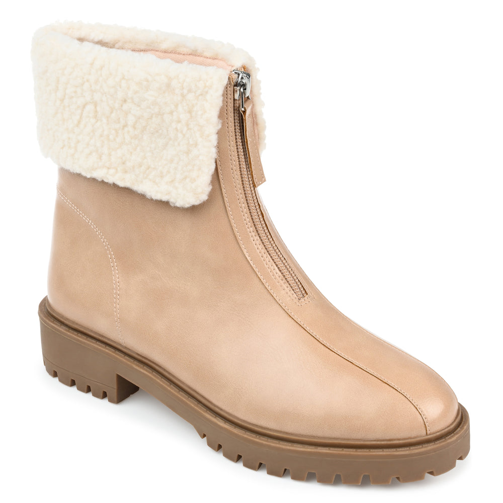 FYNN ZIP-UP BOOTIES IN FAUX LEATHER