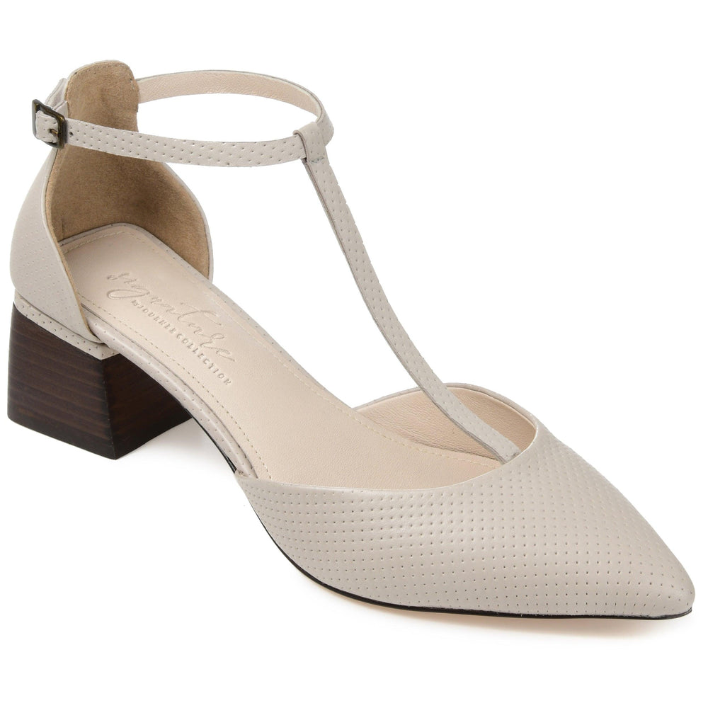 CAMEELA BLOCK HEEL MARY JANES IN LEATHER